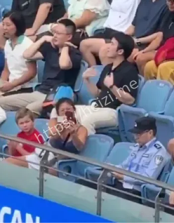 上海网球大师赛女球迷酒后闹场